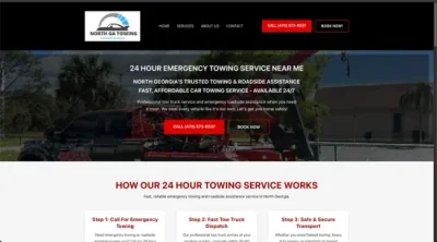 North Georgia Towing website screenshot